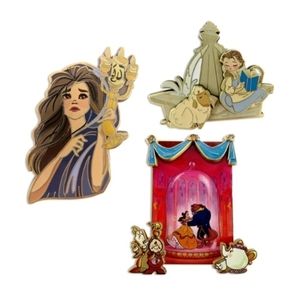 Disney® Limited Edition 30th Anniversary Beauty and the Beast Pin Set
